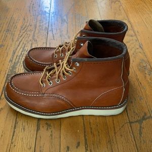 Red wing heritage style 875 classic moc toe size 8